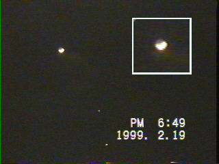 [Fig.3 The Moon,Venus and Jupiter at 19 Feb.1999]
